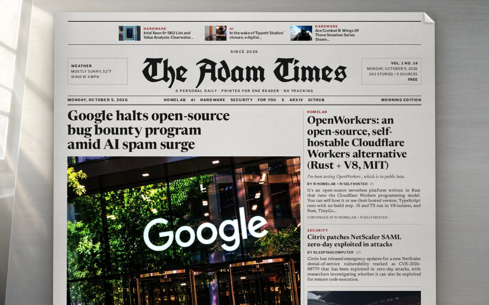 THE ADAM TIMES